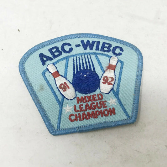 BOWLING PATCHES Citrus Belt & ABC-WIBC 91-92 Mixed League Champion Unbranded A+ Stuff Sports Collectibles
