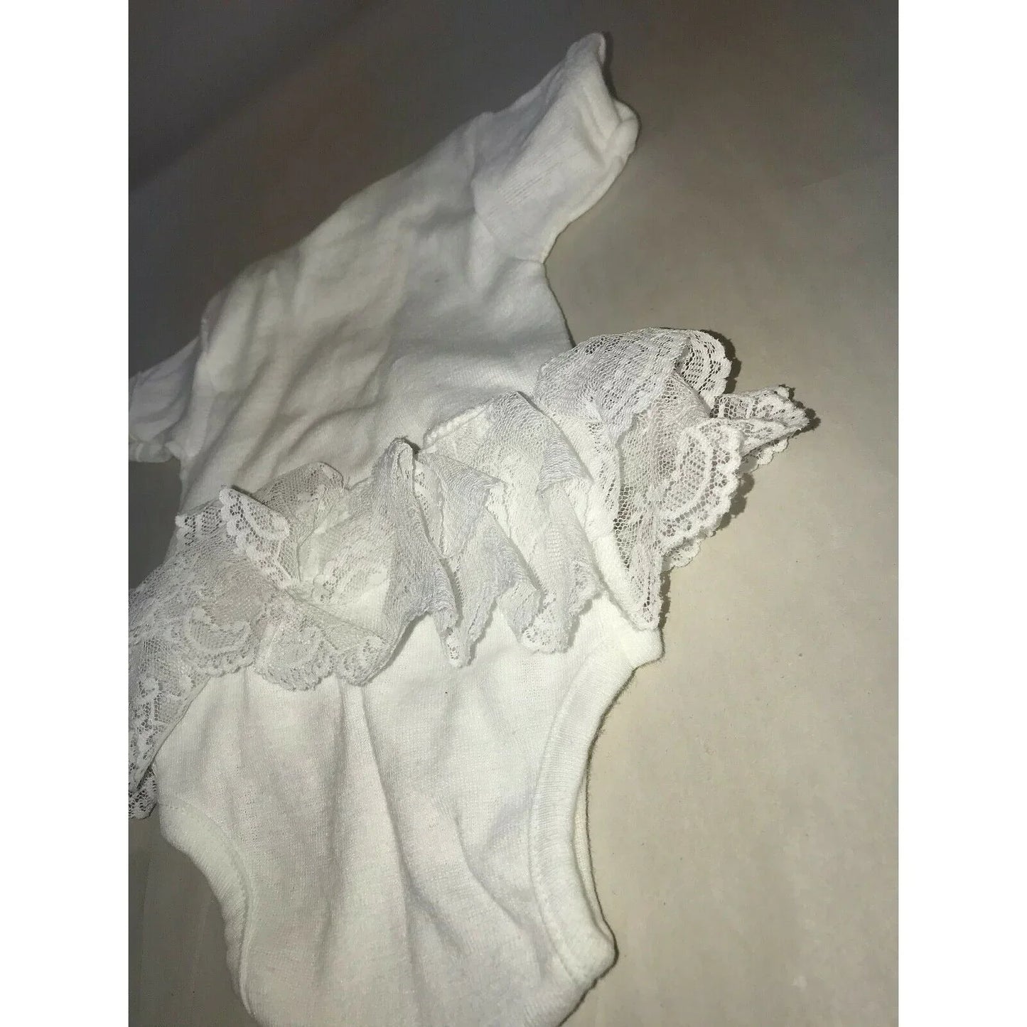 Flower Embroidered one piece w Tutu - 6 mos - simple and sweet Spencers A+ Stuff onesie