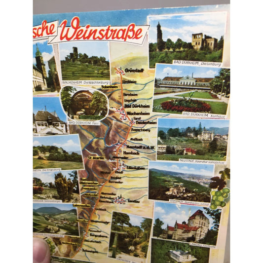 Deutsche Weinstrabe Vintage Postcard (unused) Famous Landmarks A+ Stuff A+ Stuff