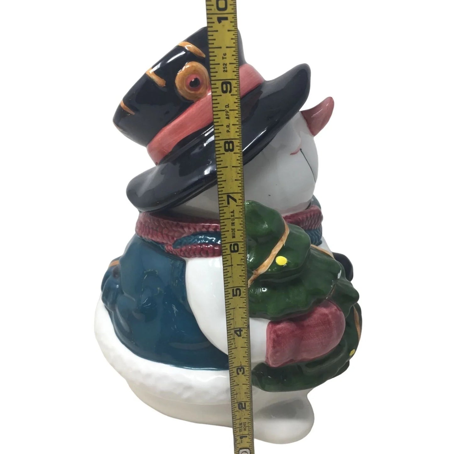 Fun and Festive Smiling Ceramic SNOWMAN COOKIE Jar - Great Holiday Kitchen Decor Giftco A+ Stuff