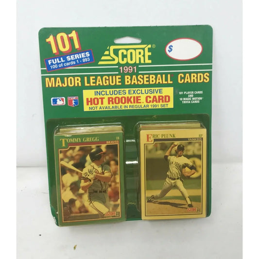1991 SCORE MLB Baseball & Trivia Blister Pack 101 of Full Series A+ Stuff