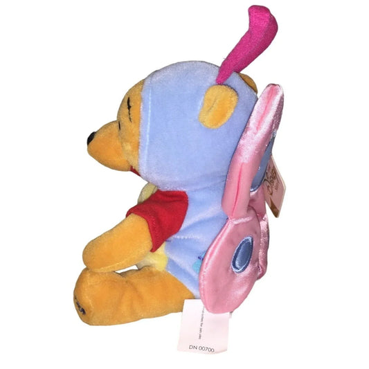 Easter 2000 Disney WINNIE THE POOH Butterfly Bean Bag Plush - Disney Souvenir Collectible The Disney Store - Walt Disney A+ Stuff Stuffed Animals