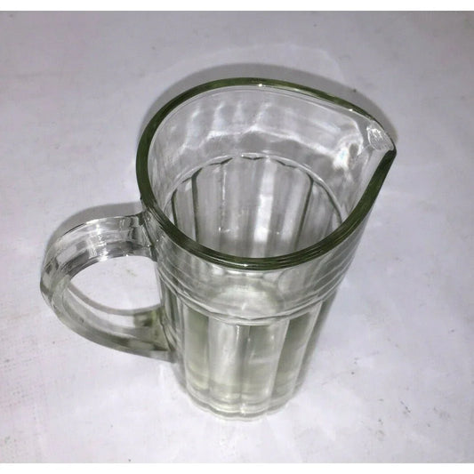 Glass Juice Pitcher - Classic Design - Partially Lined with Large Handle Unbranded A+ Stuff Serving Pitchers & Carafes