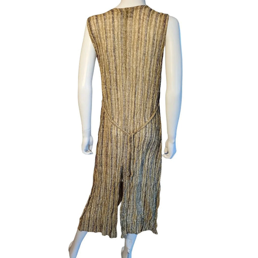 LOLA P Women's Maxi DRESS Size Large - Browns, Tans and Beige Pattern Lola P.