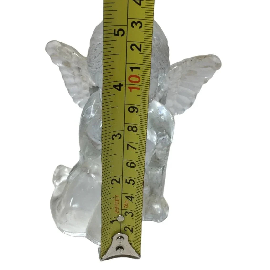 Clear Glass Angel Candlestick Holder - Sweet Cherub Decor A+ Stuff A+ Stuff