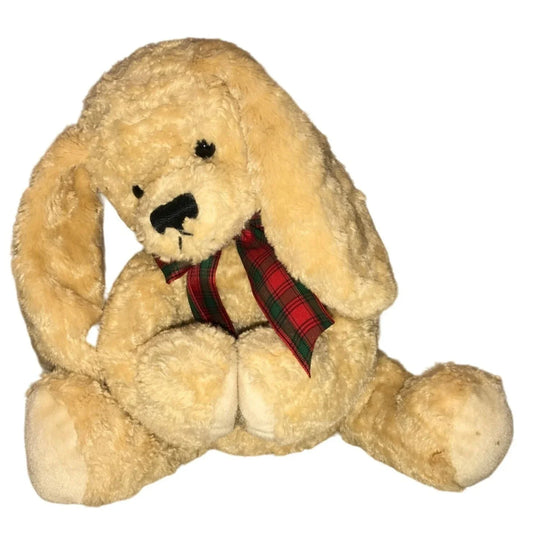 Sweet Gund Praying Puppy with Red and Green Christmas Bow - 11" Holiday Plush Gund A+ Stuff