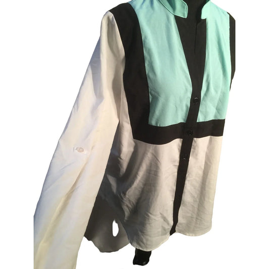 I.N. San Fransisco Color Block Light Jacket / BLouse - womens Size Large I.N. San Fransisco A+ Stuff