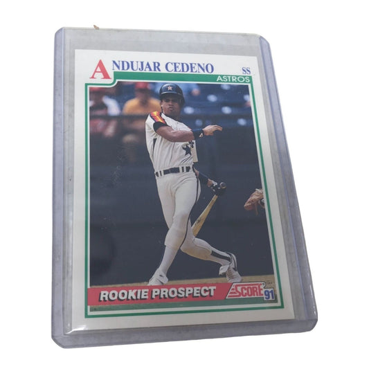 (8) of 1991 SCORE Rookie Prospect Andujar Cedeno SS - Card No. 753