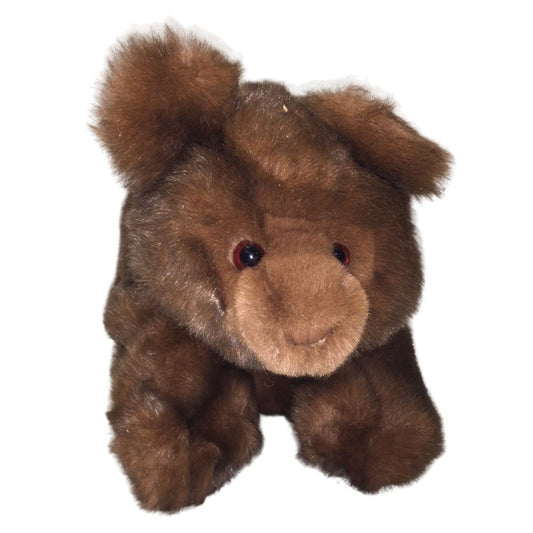 Gund Collector's Classic Brown Bear - Walks on All Fours - 14" Long - Realistic Fur Collectible Plush Bear