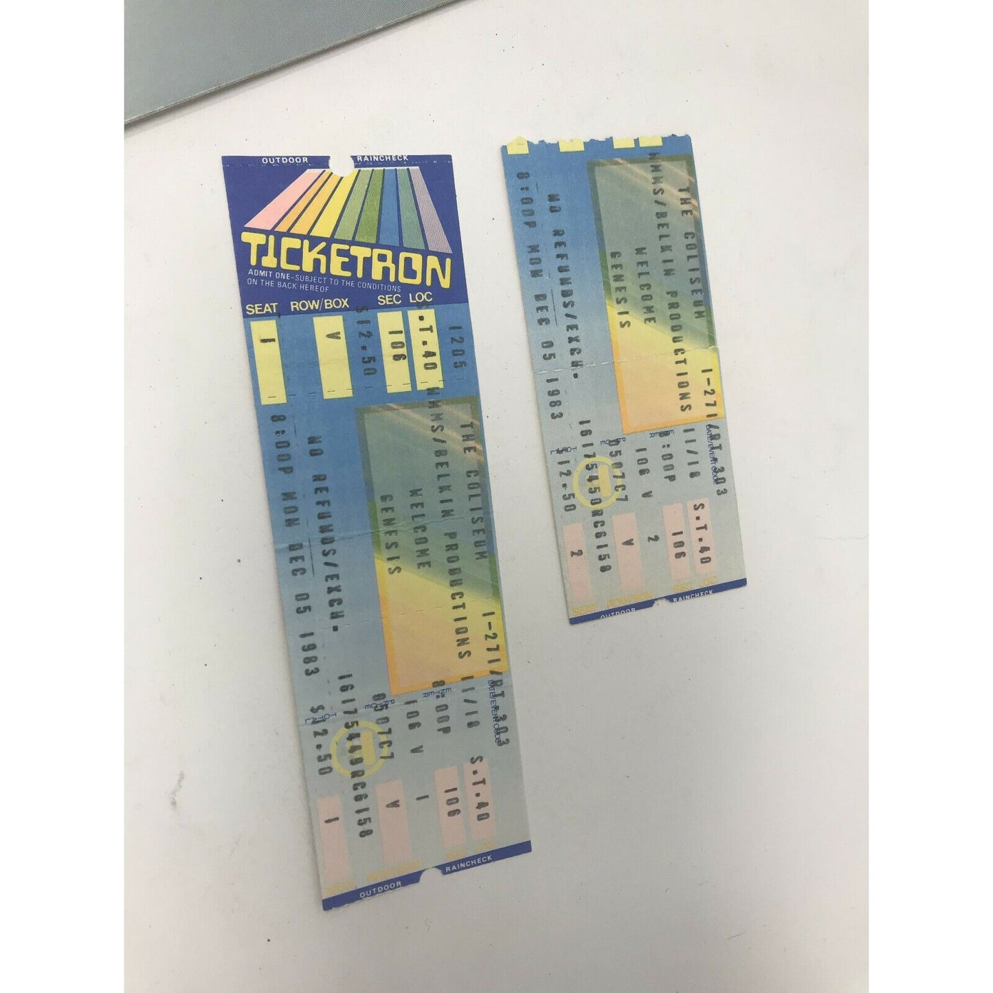 GENESIS Phil Collins 1983/84 MAMA (America) TOUR Concert PROGRAM