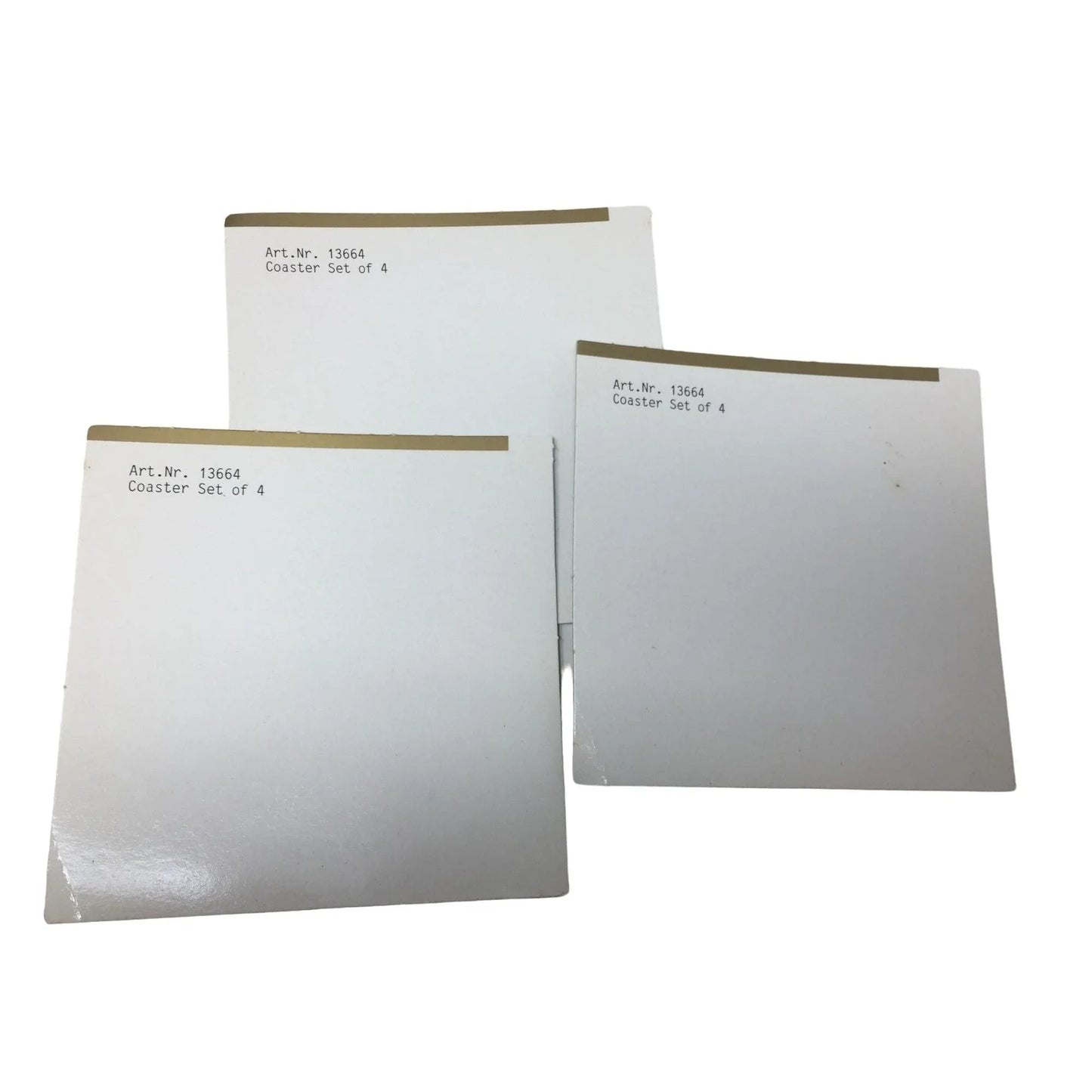 Forever Crystal Set of 4 Coasters in Original Box - Made in German Democratic Republic #326134 Rose and Foliage Pattern Forever Crystal A+ Stuff