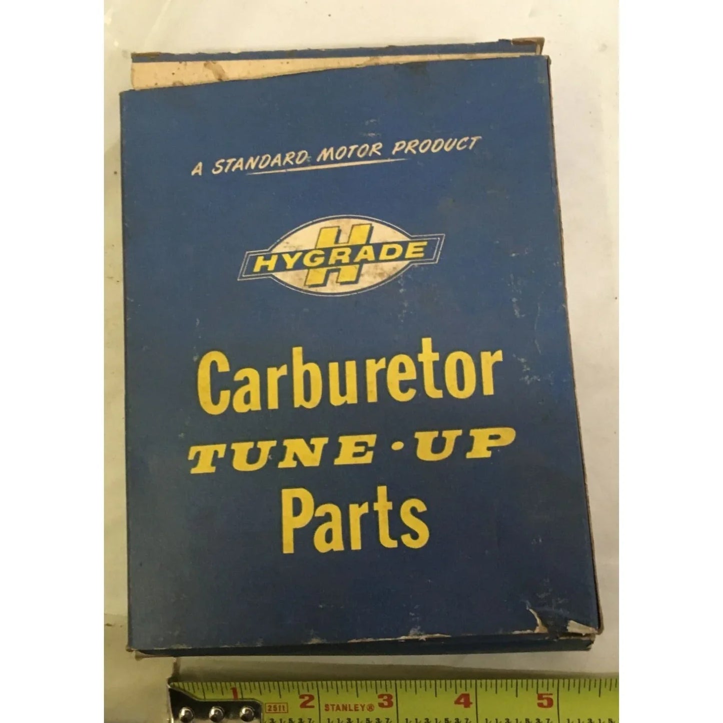 Vintage HYGRADE Carburetor Tune Up Parts Kit - in original box - all items shown included CP706 Fuel Bowl Casting CP705 Fuel Bowl Co HYGRADE A+ Stuff