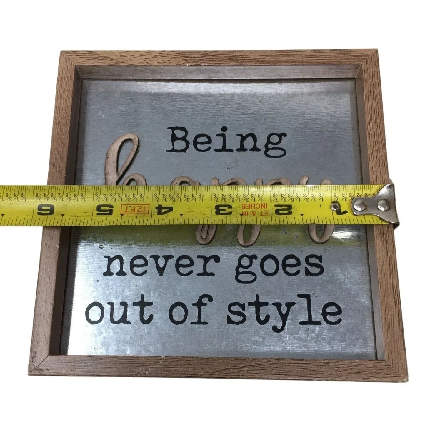 Being Happy Never Goes Out of Style 6x6" Desk / Dorm / Room Decor A+ Stuff A+ Stuff