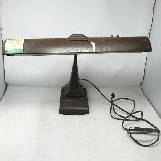 Vintage INSUSTRIAL STYLE Art Deco METAL DESK LAMP Working - RETRO Light Lamp Unbranded A+ Stuff Lamps