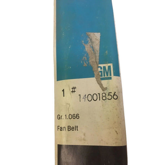 Genuine General Motors FAN BELT Vintage GM Part No 14001856 New Old Stock General Motors A+ Stuff FAN BELT
