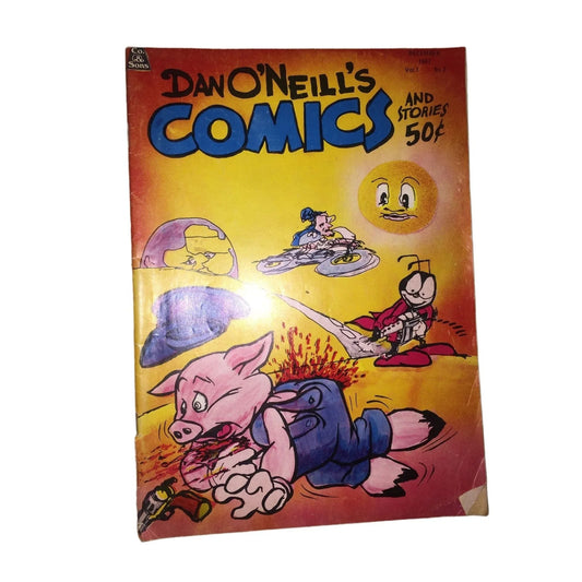 Vintage Dan O'Neill's Comics Vol 1 No 2 December 1947 Comic Book Satire Dan O'Neill's Comics A+ Stuff Books