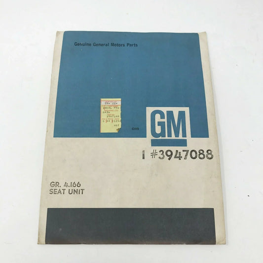 Genuine GM 39470808 SEAT UNIT - Auto Parts Seal Kit Inter Clu Pstn General Motors A+ Stuff Tools