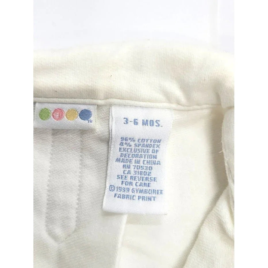Gymboree vintage white baby peacoat - pockets collar - 3-6 mos Gymboree A+ Stuff Coats & Jackets