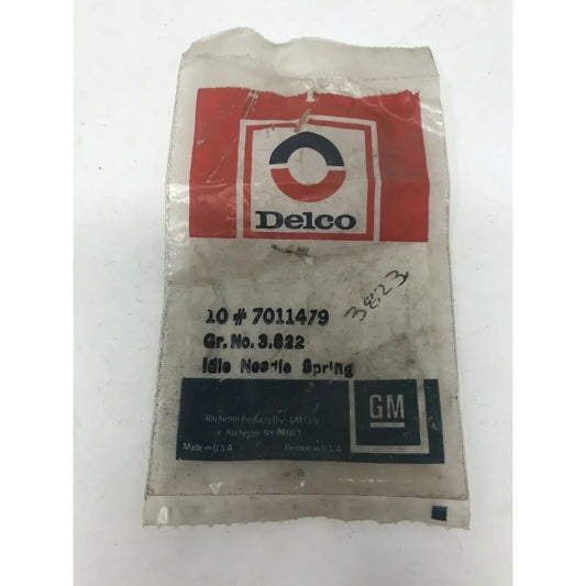 GENUINE GM Part 7011479 IDLE NEEDLE SPRING New Old Stock Delco General Motors, GM, Delco