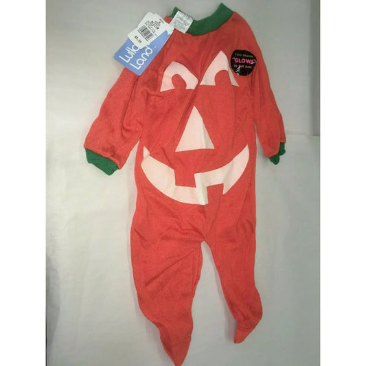 Infant Baby Halloween Sleeper Pumpkin Jack O Lantern 12 Months NWT Lullaby Land