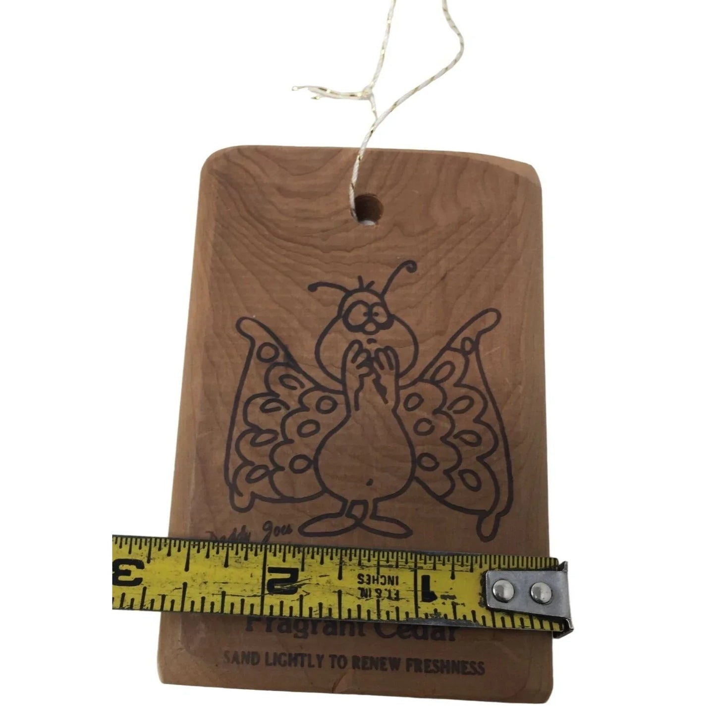 Daddy Joes Moth Busters Fragrant Cedar Sand Lightly to Renew Freshness - Cute Bug Art Moth Busters A+ Stuff