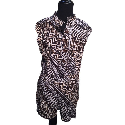Copper Key Womens Sleeveless Shorts Jumper Outfit (one Piece) Button up - Great Style! Copper Key A+ Stuff