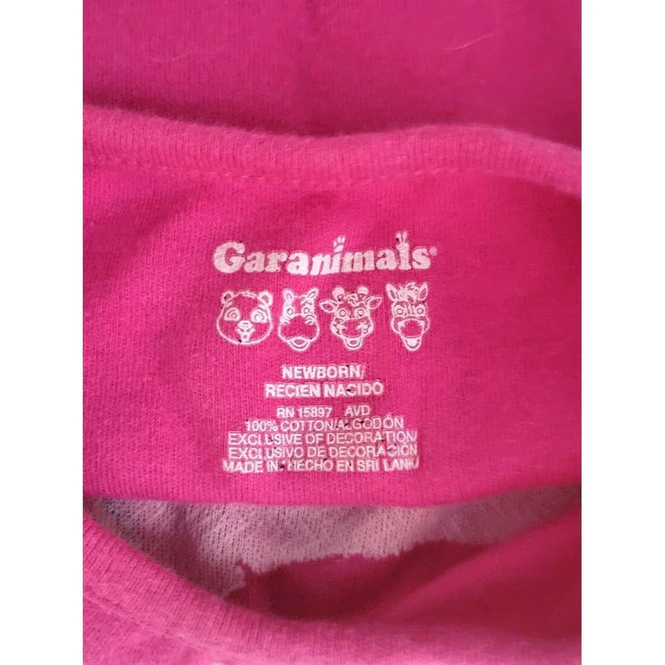 Garanimals Smiling Cat onesie - pink blue (NEWBORN) GARANIMALS A+ Stuff Shirts & Tops