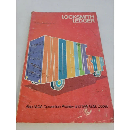 Vintage Locksmith Ledger 1975 1977, 1980 - Codes and other locksmith news/ info - Vintage periodicals - some wear - see photos locksmith ledger A+ Stuff Books