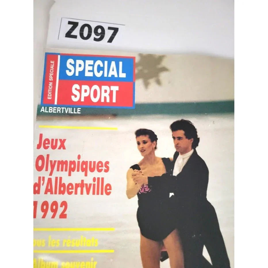 Vintage French Albertville Olympics Special Report Magazine French Albertville Olympics Special Report A+ Stuff Magazines