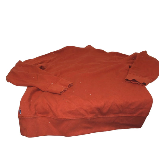 Izod Orange and Gray 1/4 Zip Collared Sweater - Mens size M Izod A+ Stuff