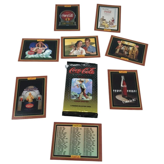 Coca-Cola collection Series 4 Open Pack of Trading Cards - Includes Pack and 8 Cards Coca Cola A+ Stuff