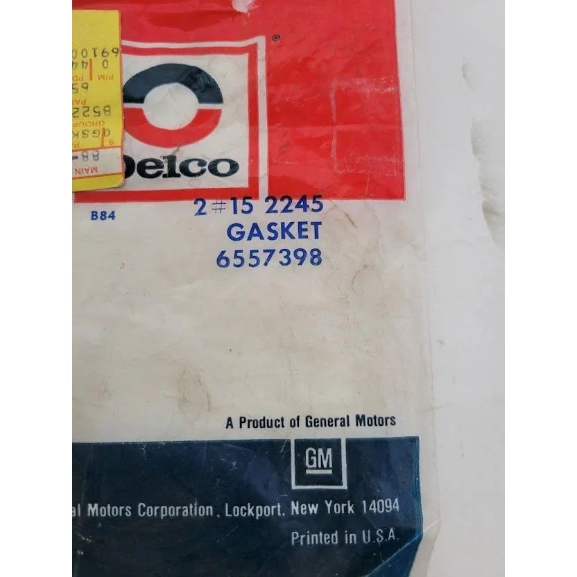 Delco GM part no. 6557398 GASKET HEAD - (2 included in package) Discontinued General Motors Replacement Auto Part - NOS - OEM Part GM A+ Stuff gasket head