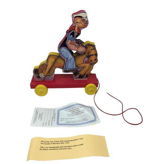 Fisher-Price Toys Inc POPEYE COWBOY No. 990705 - 1999 Replica of 1937 Toy Fisher-Price A+ Stuff