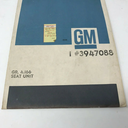 Genuine GM 39470808 SEAT UNIT - Auto Parts Seal Kit Inter Clu Pstn General Motors A+ Stuff Tools