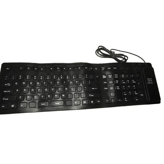 Roll-Up Computer Keyboard - Wind & Water Resistant Keyboard that can Go Anywhere A+ Stuff A+ Stuff