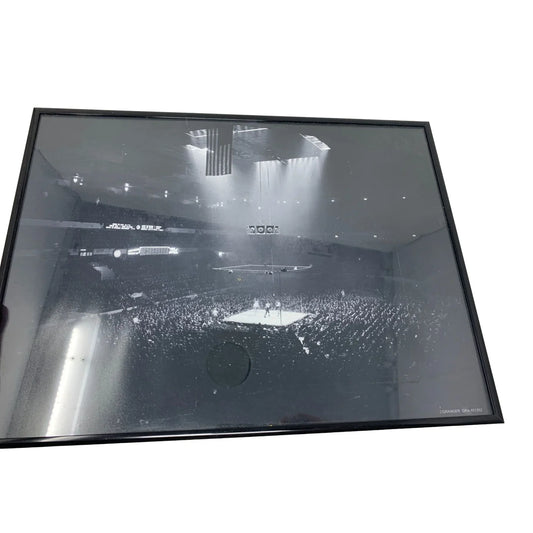 Vintage Black and White Framed Boxing Match Scene Photo - Granger GRA-101262 - Boxing Decor Boxing Ring Granger A+ Stuff