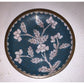 Small Vintage Chinese Blue/White Plate with Flower Pattern - about 4"