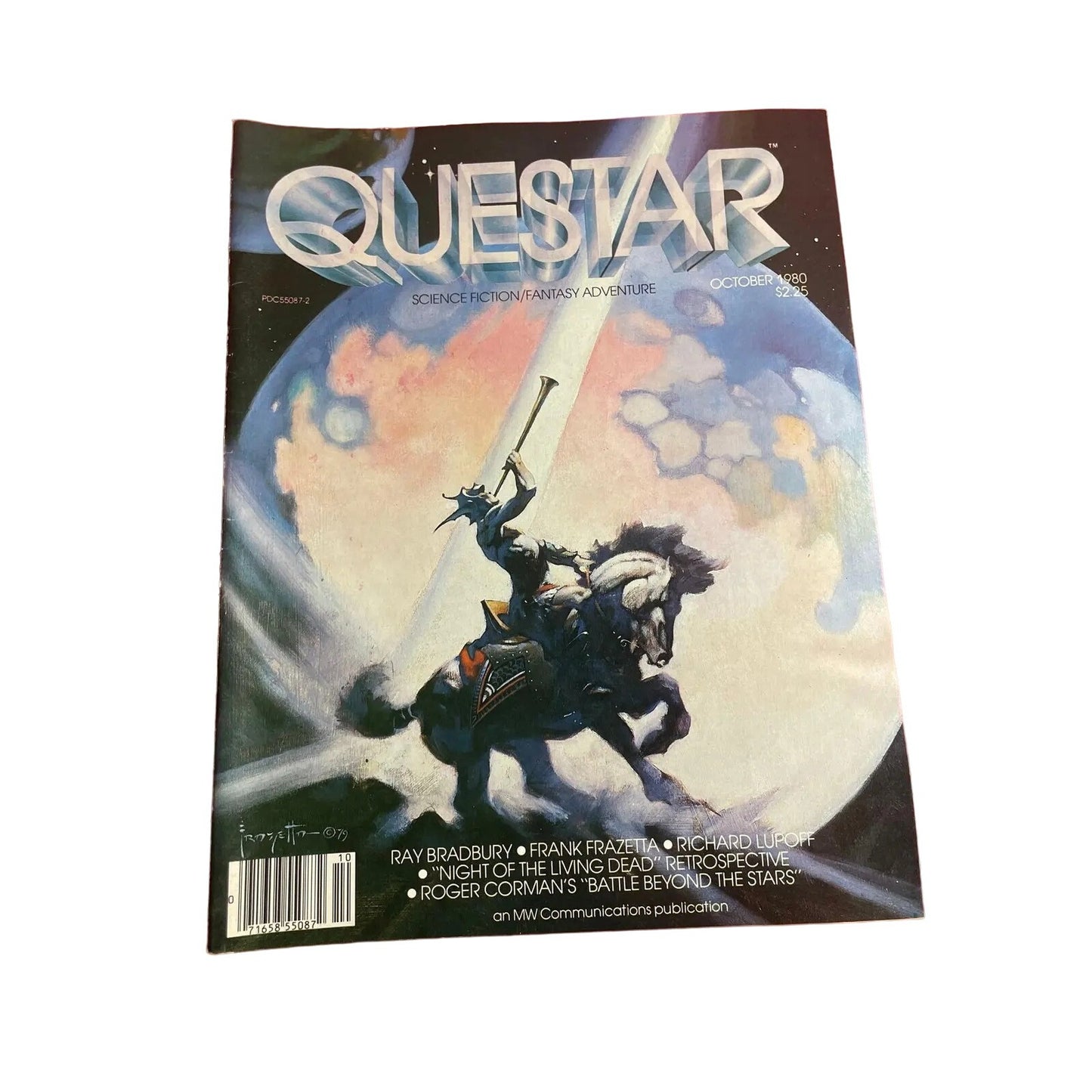 Vintage 1980 Questar Science Fiction/Fantasy Adventure Magazines (4)