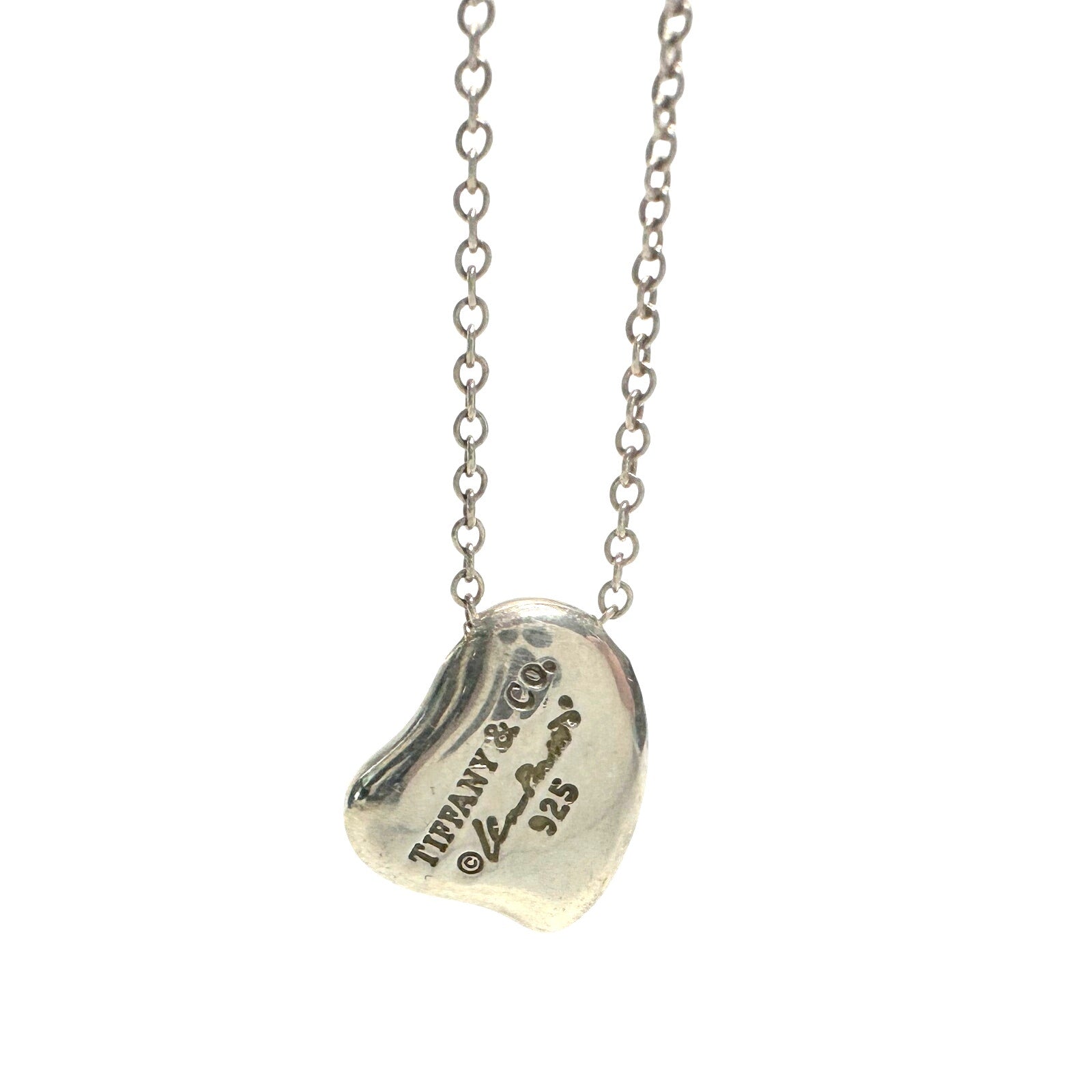 Tiffany and Co Elsa Peretti Full Heart Necklace 16" with Dust Bag Tiffany & Co.  A+ Stuff Necklace with Pendant