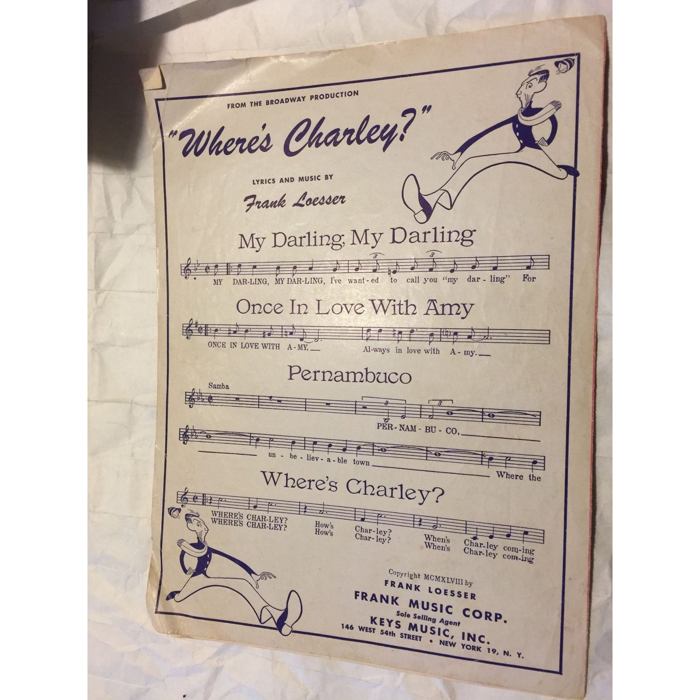 Stranger in Paradise Vintage Sheet Music from the Broadway musical "Kismet"