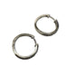 1/2 Carat Natural Diamond Hoop Earrings in Sterling Silver
