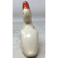 Small Vintage Hand Painted White/Orange Duck Looking Up Figurine