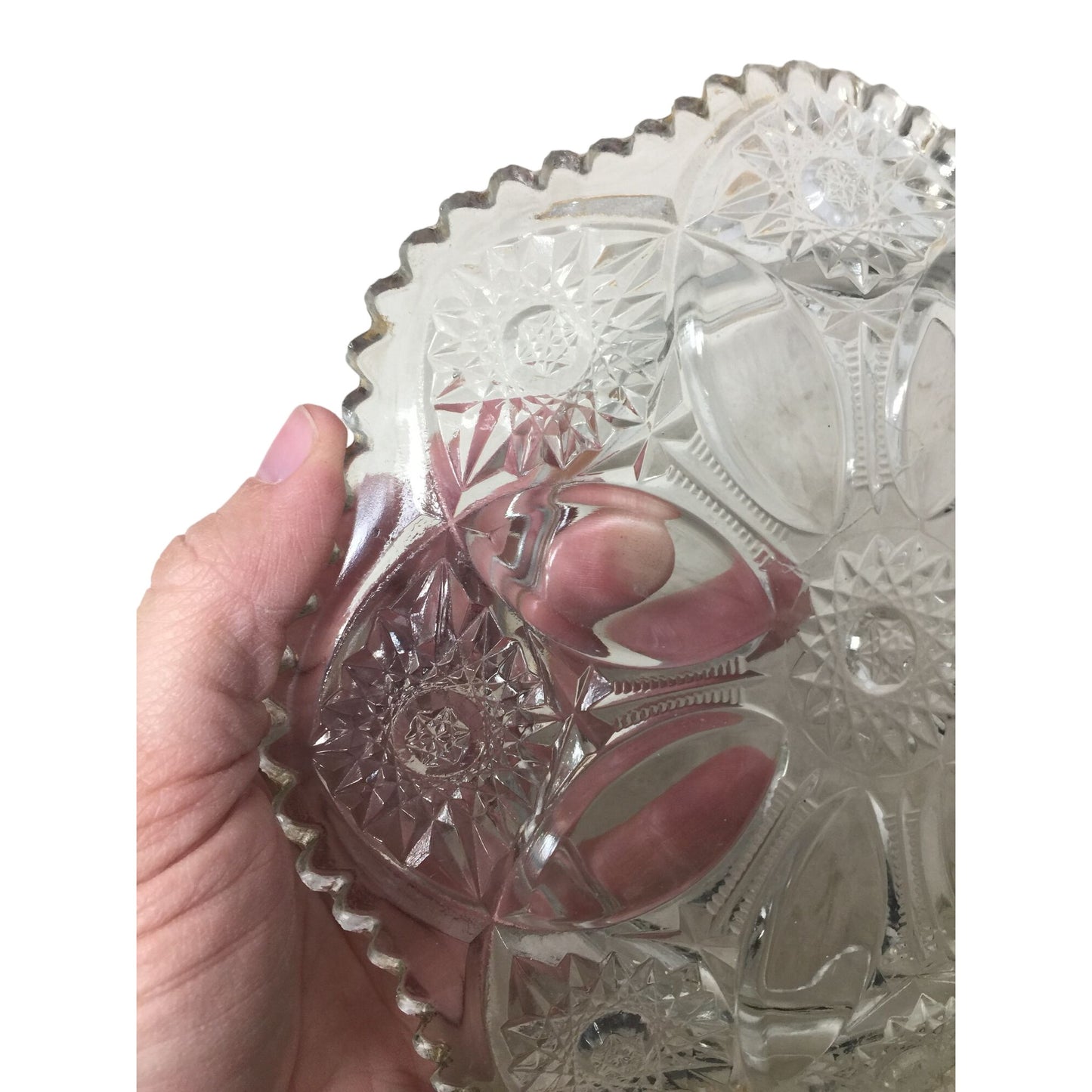 Vintage Clear Depression Glass Domed Butter Dish with Lid