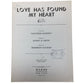 Vintage Sheet Music for the song "Love Has Found My Heart" Countess Maritza  A+ Stuff Sheet Music