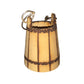 Small Miniature Wooden Hanging Bucket with Metal handle