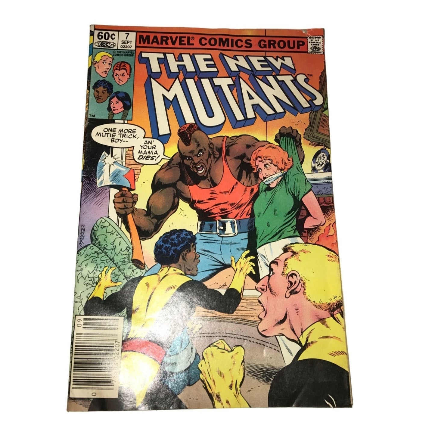 Vintage Marvel Comics Comic Book The New Mutants Vol. 1 No 7 Sept 1983