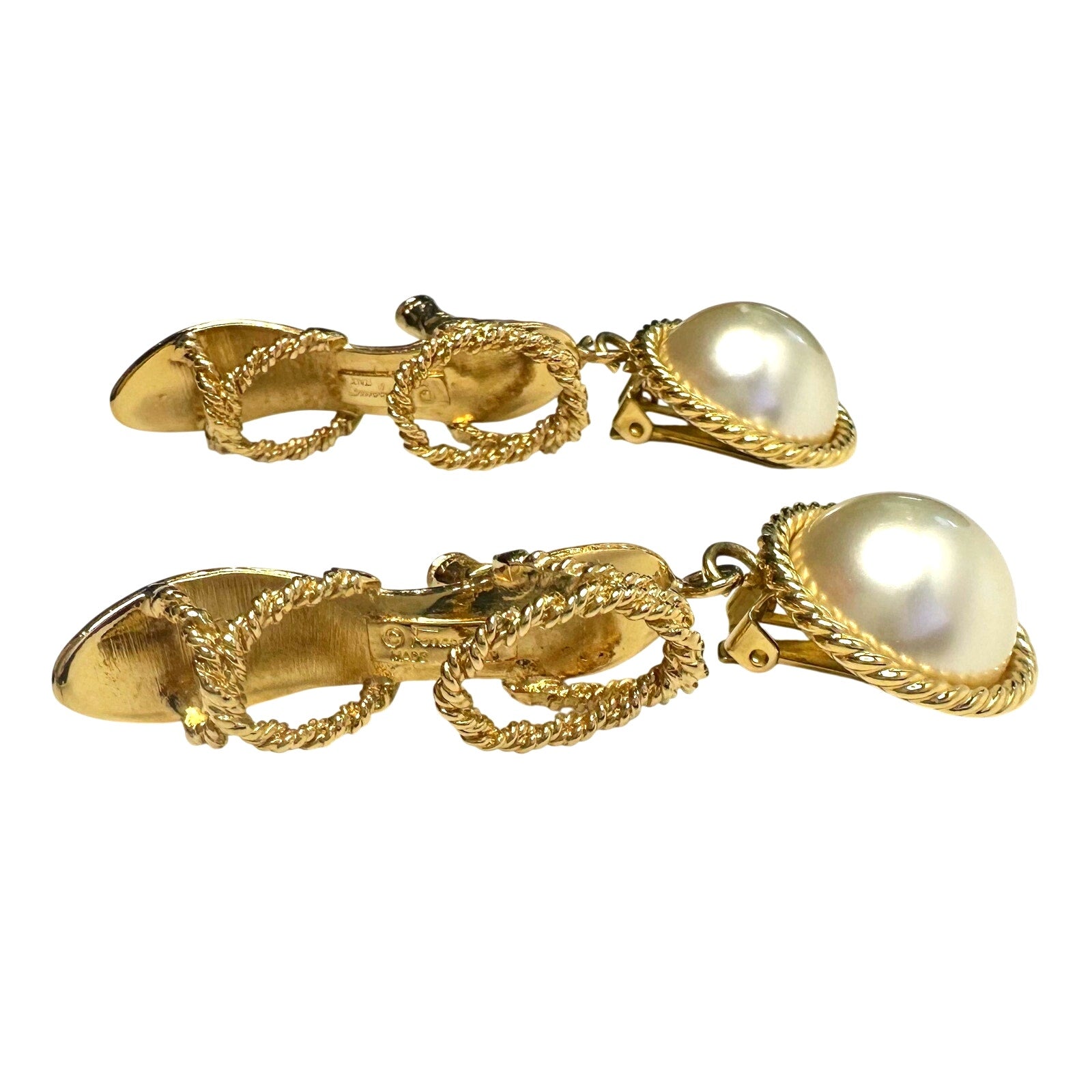 Salvatore Ferragamo High Heel Shoes Dangle Statement Earrings Salvatore Ferragamo  A+ Stuff Vintage Luxury Earrings