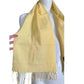 Christian Dior Yellow Monsieur Men's Cashmaire (Acrylic) Scarf (France) RN 61486