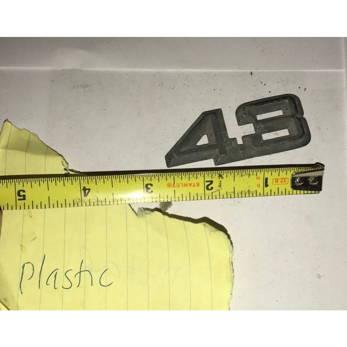 4.3 Plastic Auto Patch Emblem/Hood Ornament