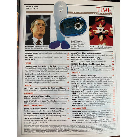 Vintage Time Magazine March 20, 2000 The Rebirth of Design